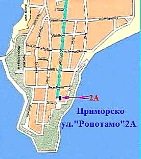 Карта на Приморско
